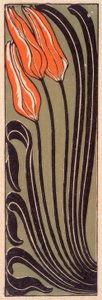 Ornamento de tulipa de Gertrud Kleinhempel