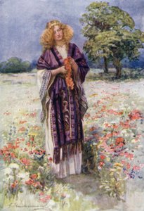 A Serena da Feira (cor litho) de Gertrude E. Demain (after) Hammond