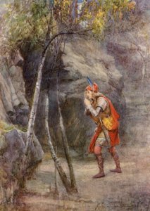 A peça de William Shakespeare: Cymbeline (litografia a cores) de Gertrude E. Demain (after) Hammond