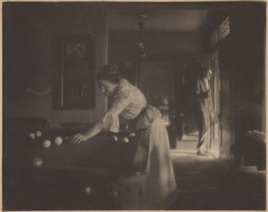Gertrude Käsebier O&39;Malley no bilhar de Gertrude Käsebier