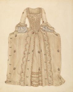 Vestido de seda brocado, c. 1939. de Gertrude Lemberg