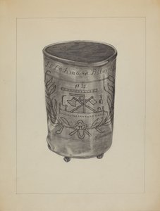 Taça de estanho, c. 1936.