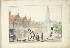 Luta de galos em Sassenstraat em Zwolle