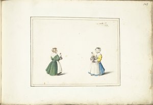 Duas raparigas com uma boneca de Gesina ter Borch