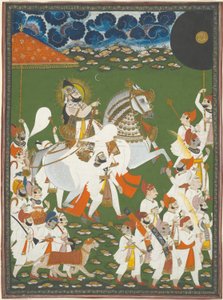 Maharana Bhim Singh em procissão de Ghasi