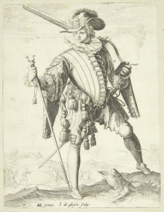 Soldado com caçadeira (arkebuse) de Gheyn, Jacques II de