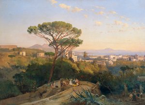 Conocchia de Nápoles (óleo sobre tela) de Giacinto Gigante