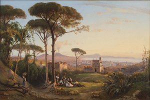 Nápoles vista de La Conocchia, 1844.