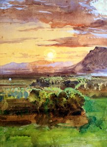 Pôr-do-sol em Caserta