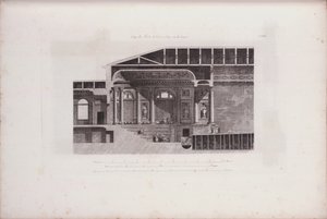 Seção transversal do Auditório do Teatro Hermitage, 1783
