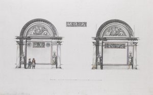 Projeto para o palácio Sheremetev, Ostankino, c. 1796