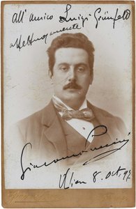 Retrato do Compositor Giacomo Puccini 1858-1924, 1897.