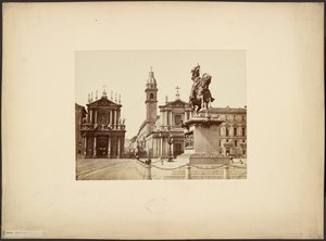 Turim. Praça S. Carlo de Giacomo Brogi