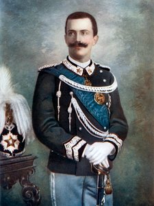 Victor Emmanuel III, rei da Itália, final do século XIX e início do século XX.
