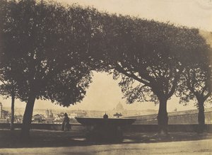 Vista da Academia Francesa na Villa Medici, ca. 1852.