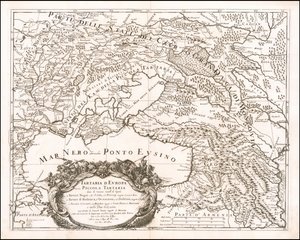 Mapa de 1684 da Pequena Tartária, de Giacomo Cantelli da Vignola de Giacomo Cantelli