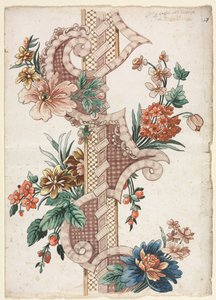 Faixa Floral Decorativa Vertical