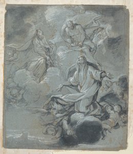 Apoteose de uma Santa Feminina de Giacomo Farelli