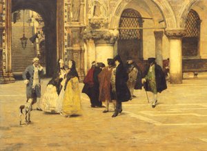 Passear na praça em Veneza
