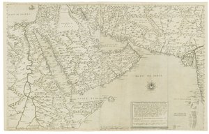 Mapa da Índia e sudeste da Ásia; O desenho da terceira parte da Ásia, 1561 de Giacomo Gastaldi