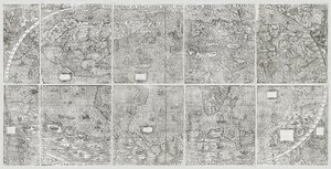 Mapa do mundo universal, Gastaldi, Giacomo de Giacomo Gastaldi