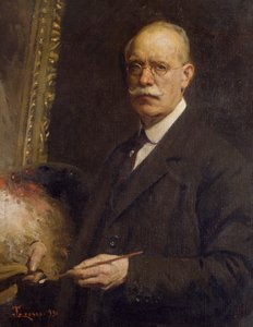 Auto-retrato, de Giacomo Grosso (1860-1938), óleo sobre tela, 84x66 cm