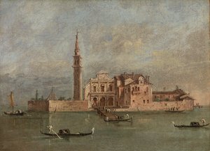 Capriccio de uma ilha na Laguna Venetian