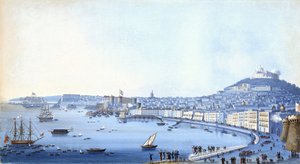 Chegada do contra-almirante Horatio Nelson (1758-1805) a Nápoles (Itália), 22 de setembro