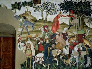 A Fonte da Vida, detalhe representando o retorno à fonte, 1418-30
