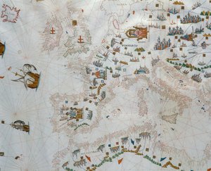 Um mapa náutico, 1564