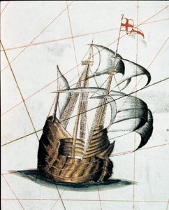Caravela Genoise (detalhe de um portulano