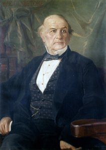 Retrato de William Ewart Gladstone. político britânico (1809 a 1898). Pintura de Mantegazza. Milano Museo del Risorgimento