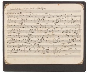 Fragmento de Meyerbeer da Marcha da Coroação de Giacomo Meyerbeer