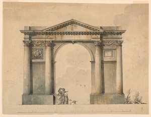 Projeto para um Arco do Triunfo para Napoleão IN, Bergamo, Itália