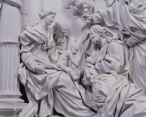 Adoração do Maji (gesso)