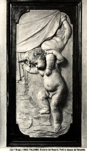 Dois putti (gesso)