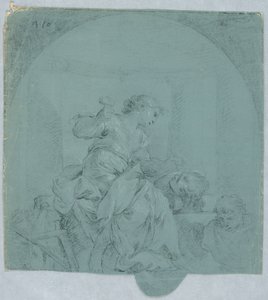 Design para Alegoria da Escultura de Giacomo Zampa