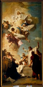 Assunção da Virgem. Pintura de Piazzetta Giambattista (1682-1754)