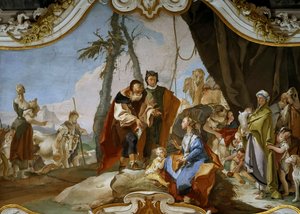 Rachel Hiding the Teraphim from her Father Laban, ca 1728. 
