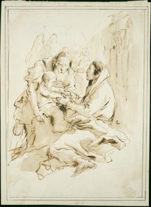 A Sagrada Família, São José com um Livro de Giambattista Tiepolo