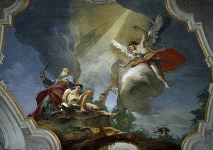 O sacrifício de Isaac, ca 1728. de Giambattista Tiepolo