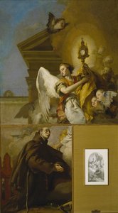 A visão de Saint Paschal Baylon, 1767-1769