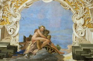 Tempo rapta Beleza Plutão raptando Perséfone, ca 1746.