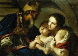 São Nicolau de Bari com dois filhos, de Giambettino Cignaroli