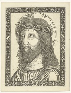 Cabeça de Cristo com coroa de espinhos no quadro de Giampietrino Birago (attributed to)