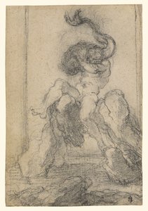 Um Deus Marinho com um Golfinho de Gian Lorenzo Bernini
