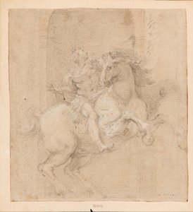 O imperador Constantino a cavalo. de Gian Lorenzo Bernini