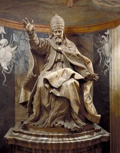 Papa Urbano VIII, de Gian Lorenzo Bernini (1598-1680) e assistentes, mármore de Gian Lorenzo Bernini