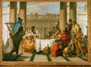 O banquete de Cleópatra de Giandomenico (1727-1804) Tiepolo