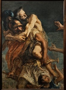 Enéas, Anchises e Ascanius, c.1773 (óleo sobre tela)
